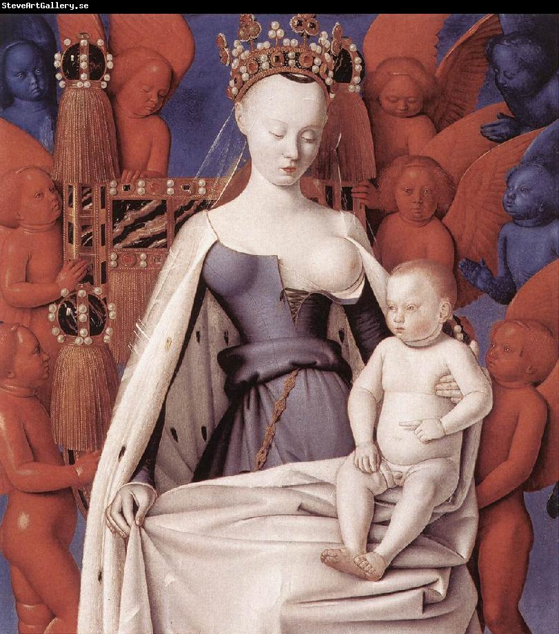 FOUQUET, Jean Virgin and Child Surrounded by Angels dfg